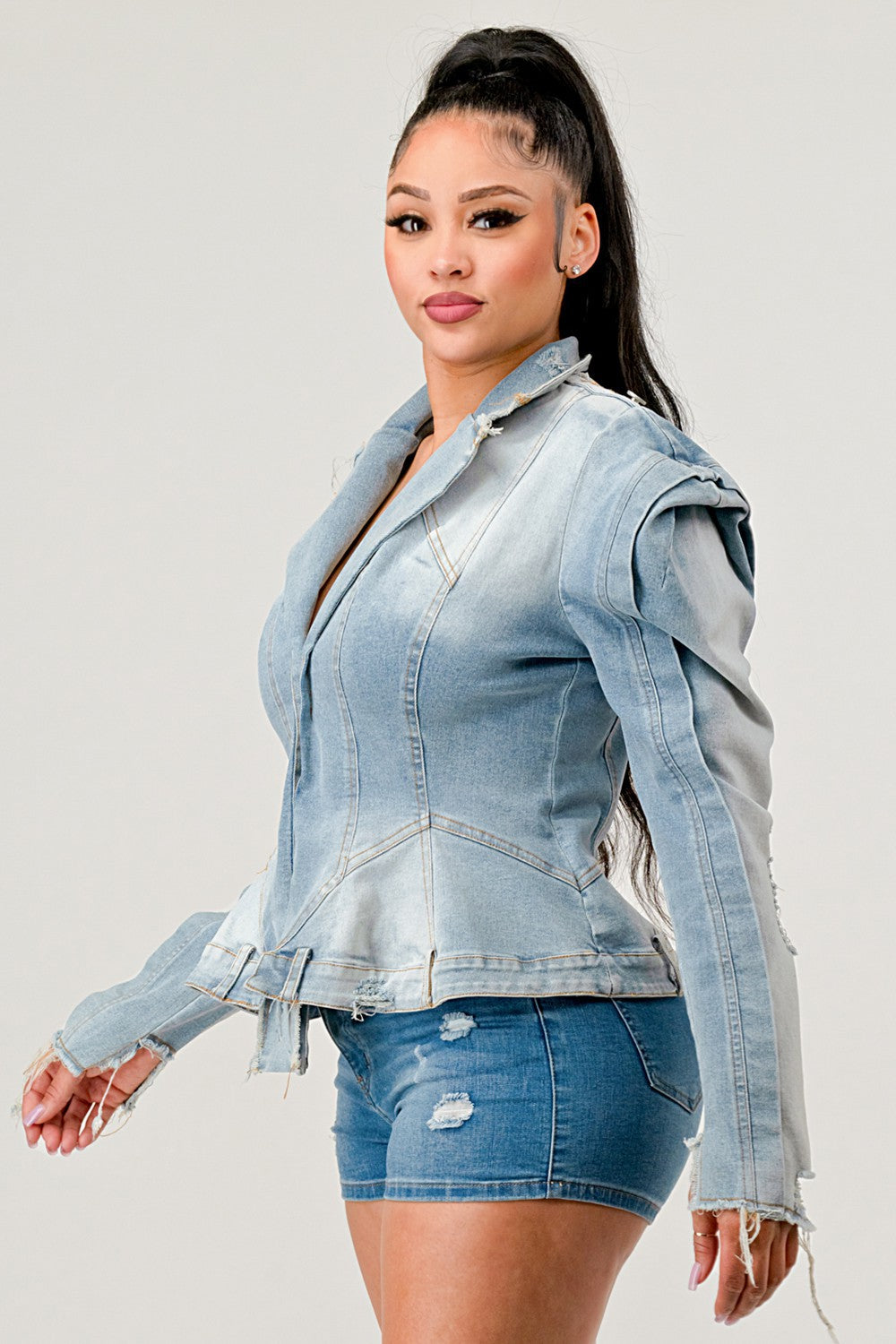 ATHINA MAGIC BEST SELLER SHAPED DENIM JACKET-WS