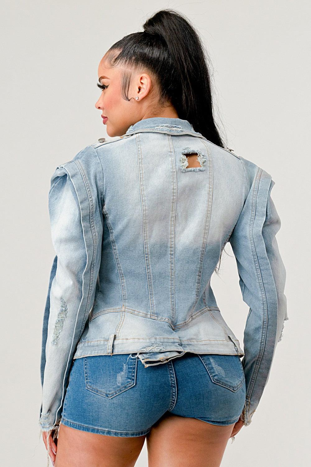 ATHINA MAGIC BEST SELLER SHAPED DENIM JACKET-WS
