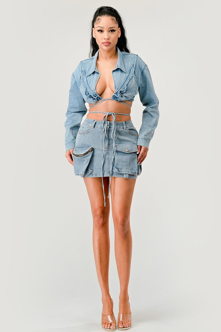 Denim Daze Wrap TOP-WS