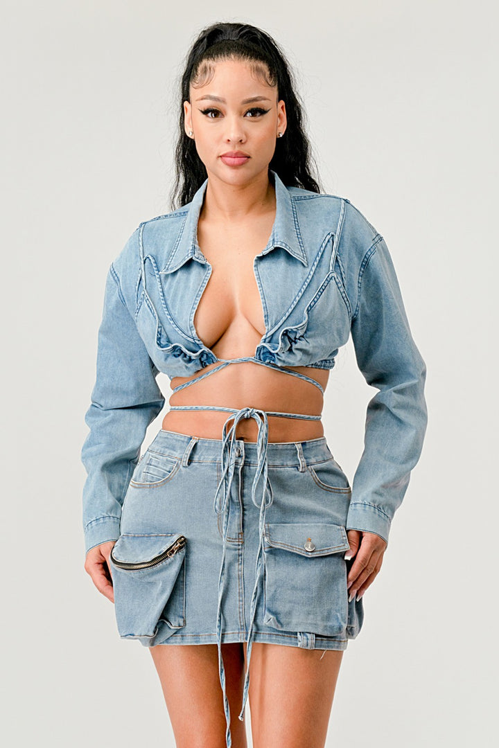 Denim Daze Wrap TOP-WS